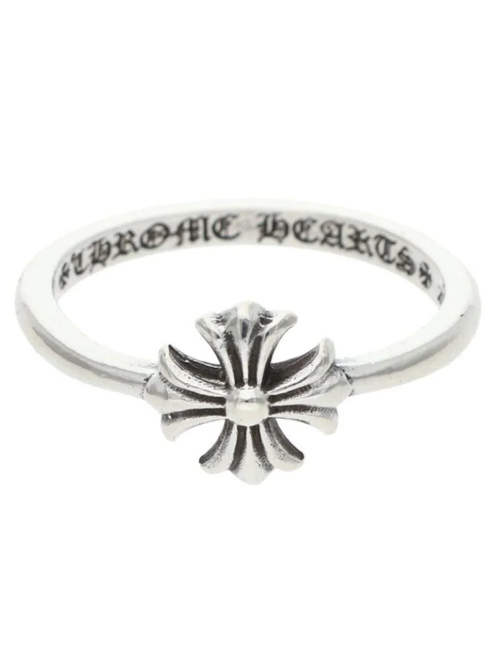 Chrome Hearts Bubblegum CH Pls Plus Silver Ring